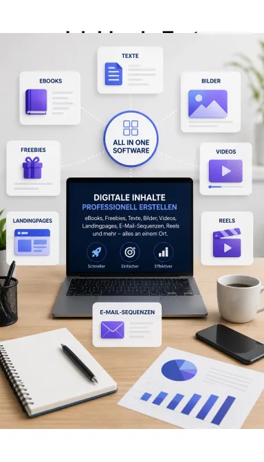 Cover von Digitale Inhalte erfolgreich erstellen - Der ultimative Leitfaden für kreative Content-Produktion